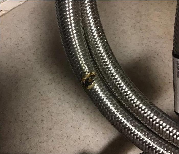 Corroded washing machine hose